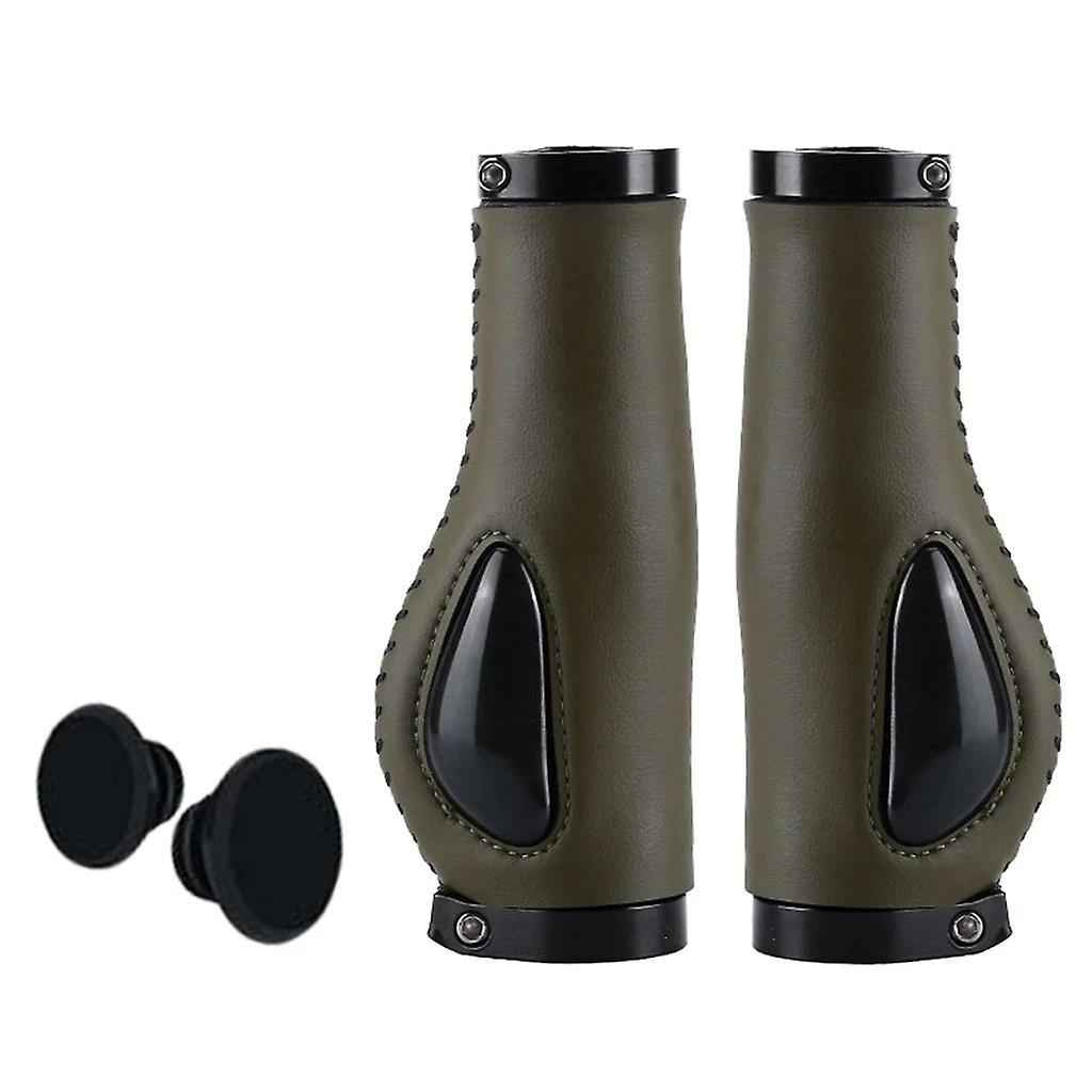 Unbranded Poignées De Guidon De Vélo Silicone Double Lock On Grips Anti-dérapant Bike Bicycles Grips