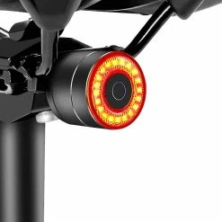 WOSAWE Smart Bike Tail Light Ultra Bright Back Brake Light Usb Rechargeable Led Feu Arrière Imperméable à L’eau Feux De Cyclisme De Route