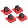 Gegong Cansucc 4 Pcs Bike Brake Cable Tube Guide Shifter Adapter Bicycle Frame C Buckle(red)