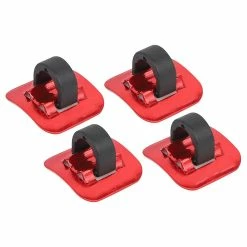 Gegong Cansucc 4 Pcs Bike Brake Cable Tube Guide Shifter Adapter Bicycle Frame C Buckle(red)