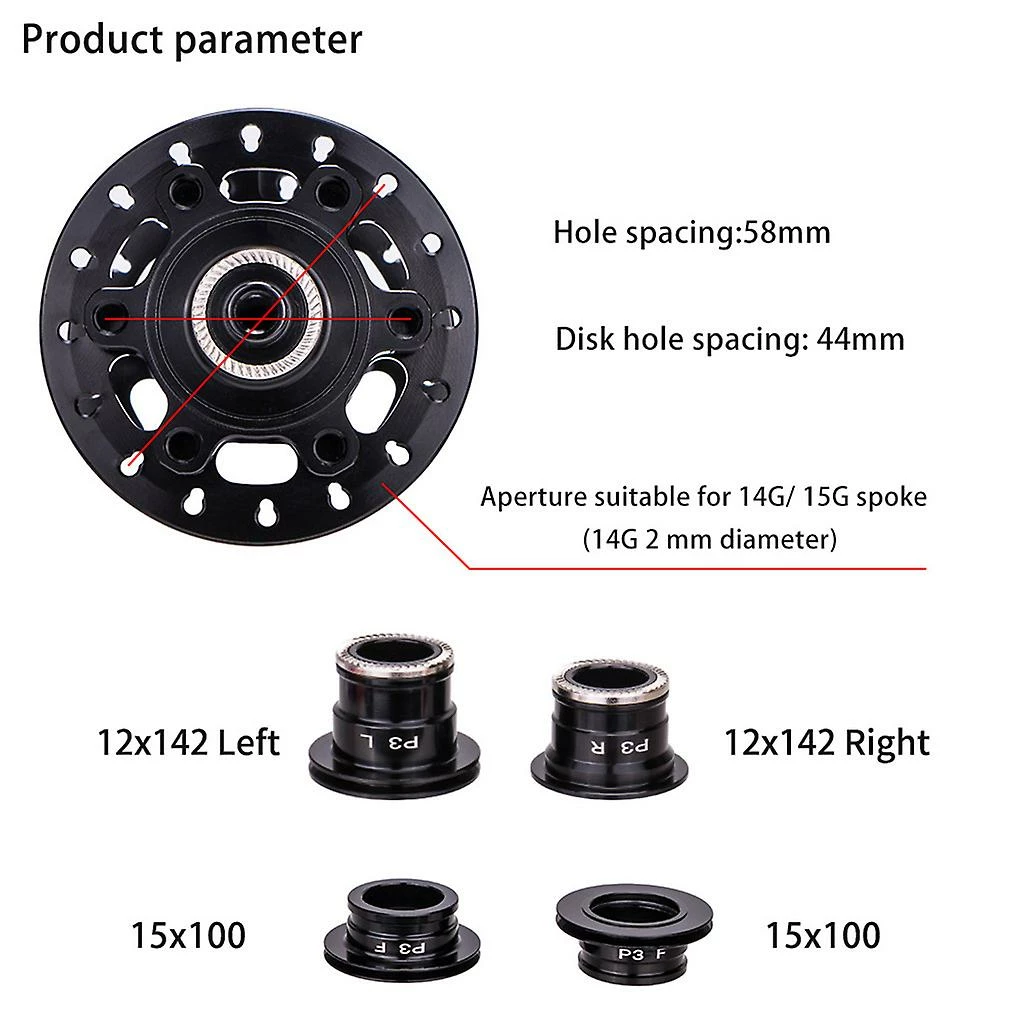 Unbranded Mountain Bike 6-claw Disc Brake Hub 32 Hole Disc Hub Pour VTT – Image 4