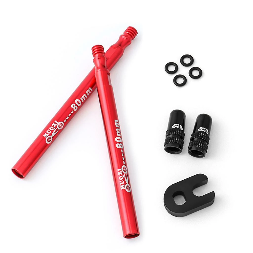 Unbranded Bike Presta Pour Ensemble D’extension De Soupape, 60mm 80mm, Alliage D’aluminium, Or Noir Rouge Silve – Image 3