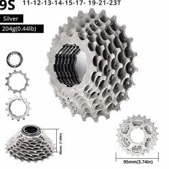 Unbranded Cassette De Vélo Bike Sprocket Fit Pour VTT, Vélo De Route, Mtb, BMX