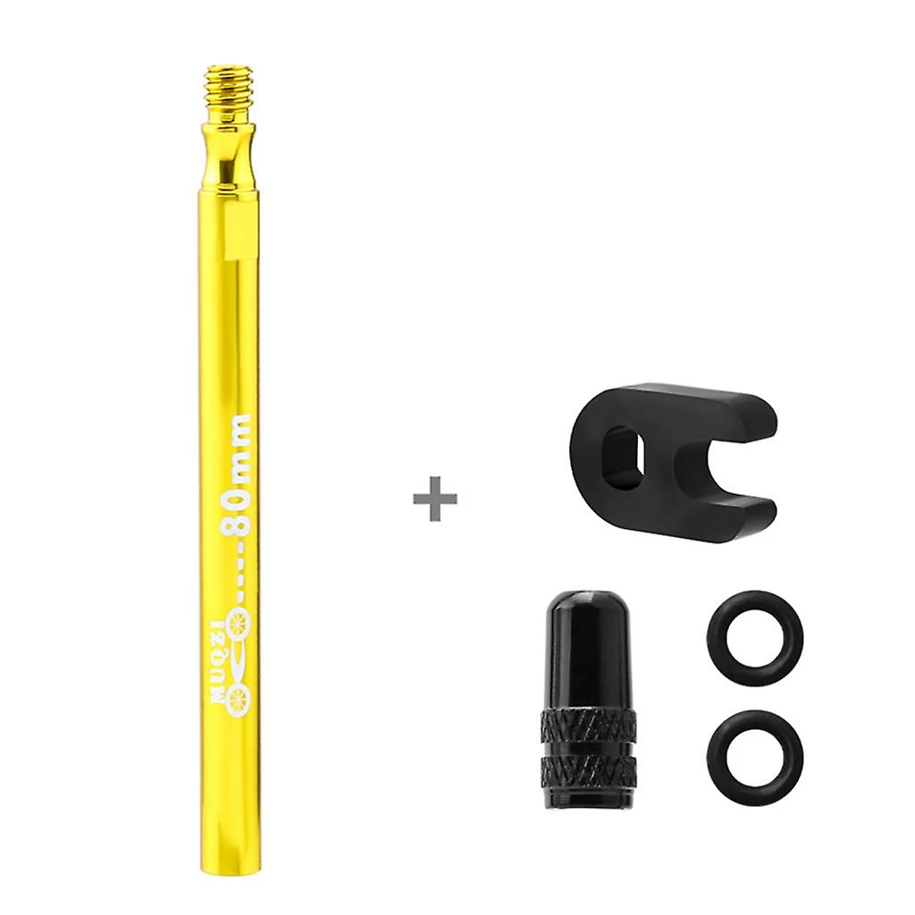 Unbranded Bike Presta Pour Ensemble D’extension De Soupape, 60mm 80mm, Alliage D’aluminium, Or Noir Rouge Silve