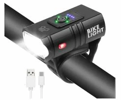 Nw 1776 Lumière De Vélo, Usb Rechargeable Vélo Phare 2000 Lumen Super Bright Bike Lumière Avant Ipx