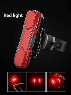 Nw 1776 Lumières De Vélo Usb Charge Led Avertissement Lumières Night Bike Rear Light Mountain Bike Équipement Bicycle Lights Accessoires De Vélo