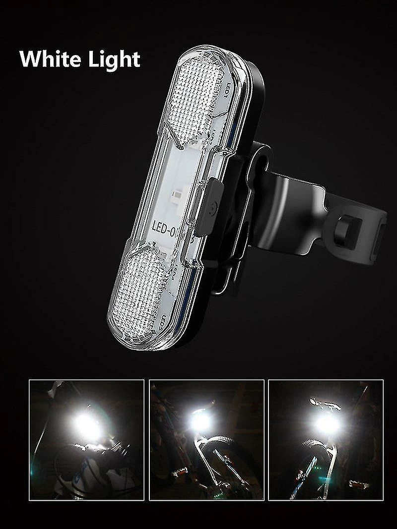 Nw 1776 Lumières De Vélo Usb Charge Led Avertissement Lumières Night Bike Rear Light Mountain Bike Équipement Bicycle Lights Accessoires De Vélo – Image 4