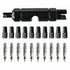 Unbranded Dropship-presta Valve Core Bike Kit-presta Valve Caps Presta Tool Removal-tubeless Tire Valve Repair For Mtb And Road Bicycle