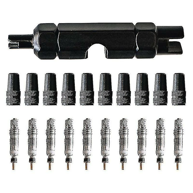 Unbranded Dropship-presta Valve Core Bike Kit-presta Valve Caps Presta Tool Removal-tubeless Tire Valve Repair For Mtb And Road Bicycle