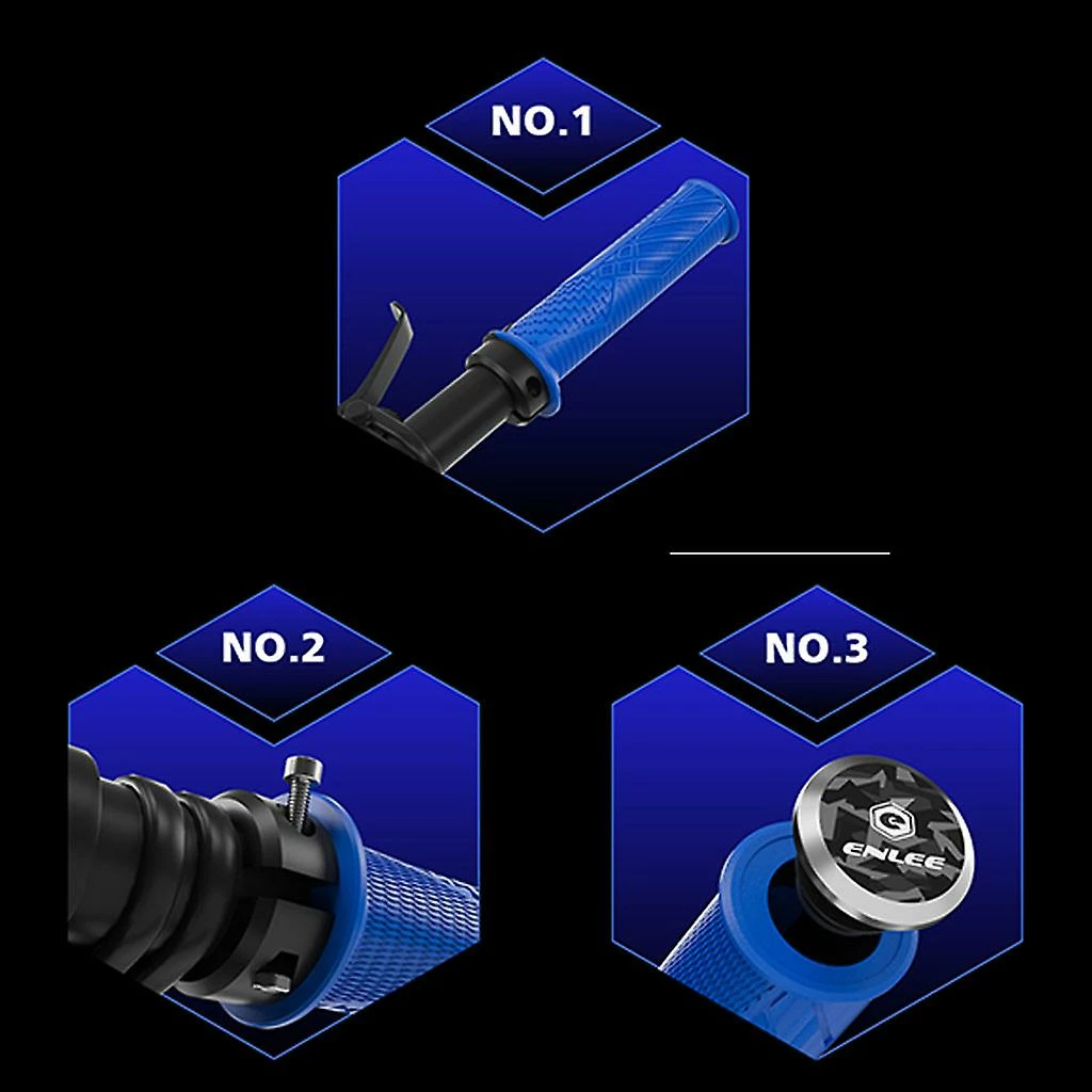 Unbranded 2 Pcs Cyclisme Antidérapant Bicycle Handle Grip Grips Universal Straight Mountain Bike Guidon Couvercle Riding Gear Cycling Steering Wheel Anti-dérapant Sports – Image 2