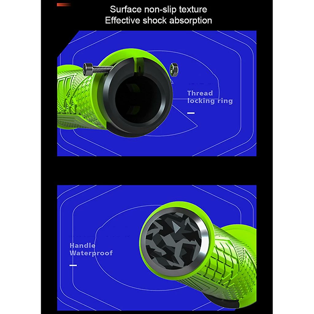 Unbranded 2 Pcs Cyclisme Antidérapant Bicycle Handle Grip Grips Universal Straight Mountain Bike Guidon Couvercle Riding Gear Cycling Steering Wheel Anti-dérapant Sports – Image 5