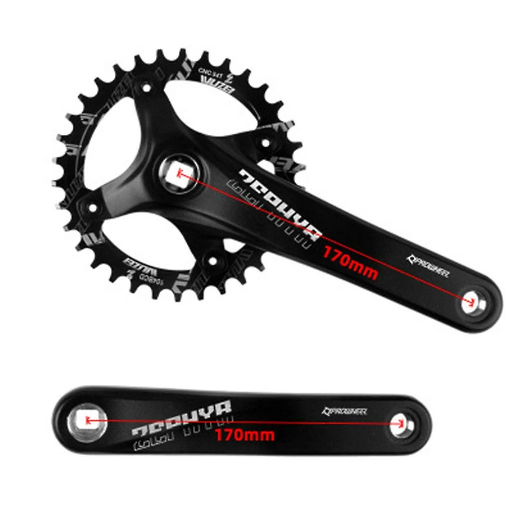 Unbranded 104bcd Mtb Bike Square Hole Bicycle Crank Chainwheel Chainrings 170mm 175mm Pédalier 30t 32t 34t 36t 38t 40t 42t Sprocke