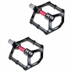 Unbranded 1 Paire Road Mountain Bike Ultralight Flat Pedals Platform Alliage D’aluminium CNC Roulements Pédale Mtb Bicycle Cycling Parts