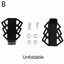 Unbranded Pédales Arrière De Vélo De Haute Qualité Mtb Road Bike Repose-pieds Pliants Accessoire De Cyclisme