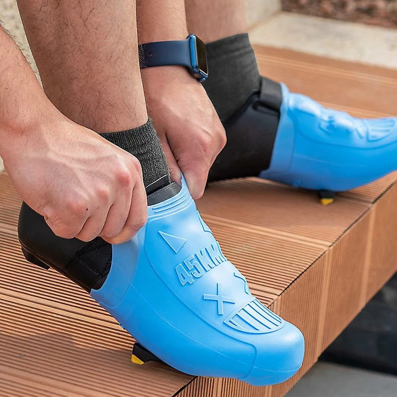 Aionyaaa Rockbros 1 Pair Bicycle Shoe Cover Silicone For Locking Shoes Half Palm Warm Mountain Road Bike Universal Cycling – Image 3