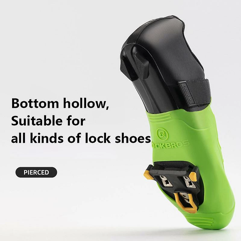 Aionyaaa Rockbros 1 Pair Bicycle Shoe Cover Silicone For Locking Shoes Half Palm Warm Mountain Road Bike Universal Cycling – Image 4
