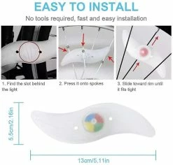 Unbranded 4pcs Waterproof Bicycle Spoke Light Mode Led Bike Wheel Light Changzhao