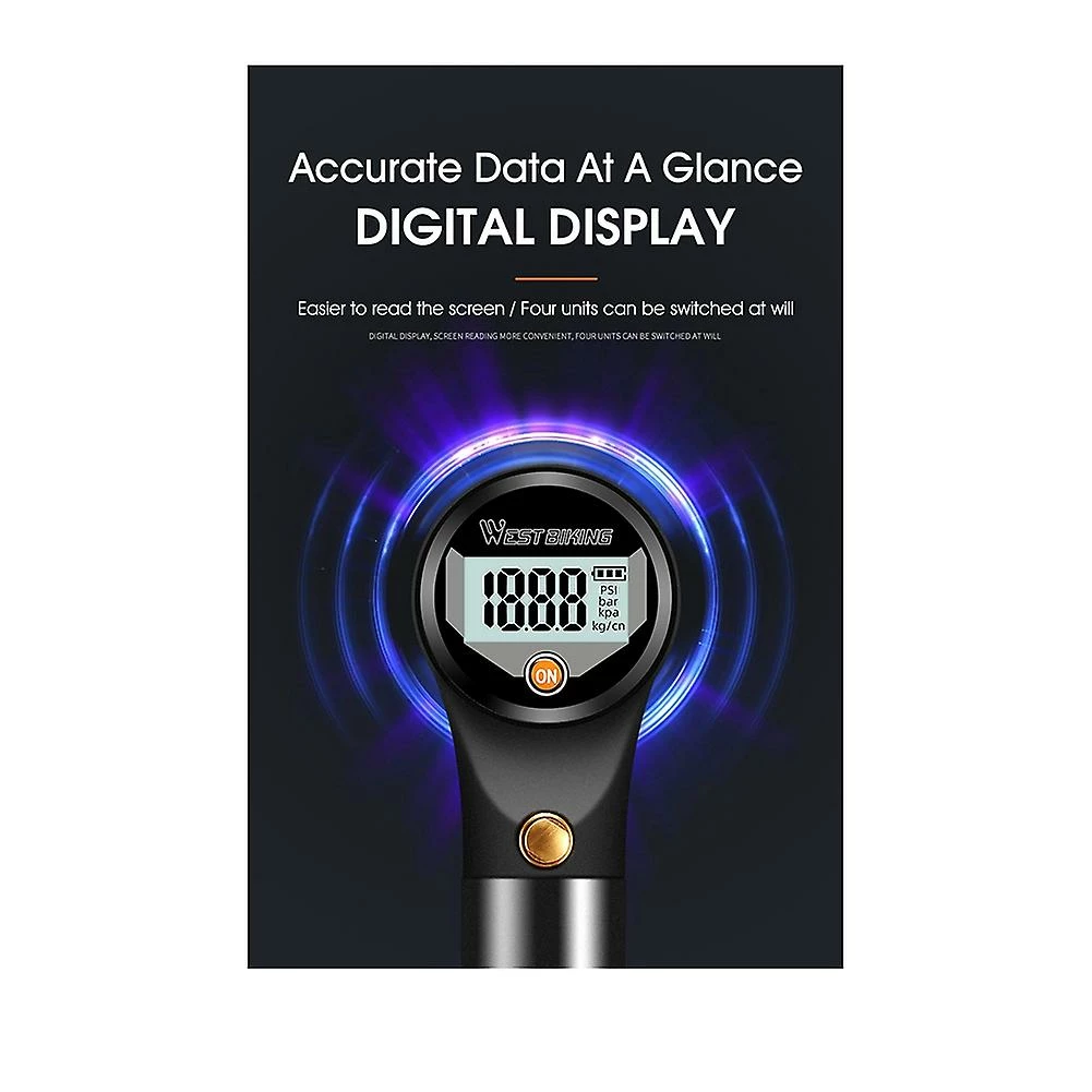 Unbranded 320psi Mini Bike Pump Smart Bicycle Main Air Pump Pneu Inflator Presta Valve Mountain Road Cycling – Image 5