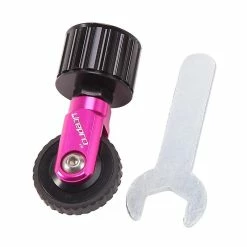 Unbranded Pour 33,9 Mm Tige De Selle Easy Wheel Push Wheel Folding Bicycle Tube Rod 412 Easywheel Bike Parts, Rouge