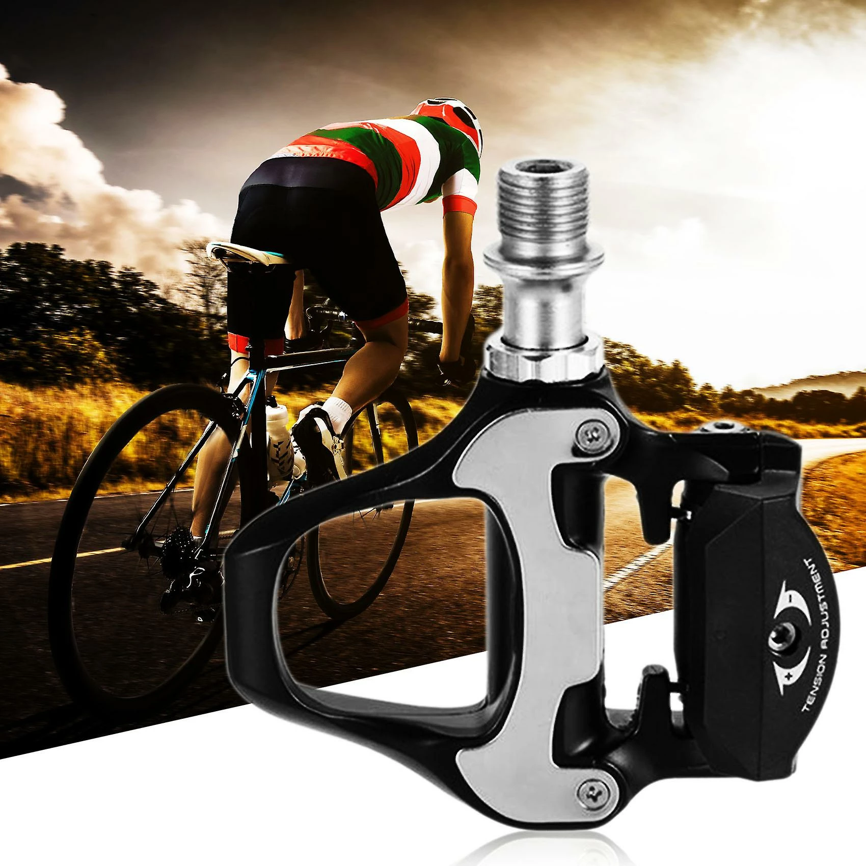 Unbranded Vélo De Route Vélo Pédales Autobloquantes Pour Spd Sl Road Bike Clipless Pédales – Image 2