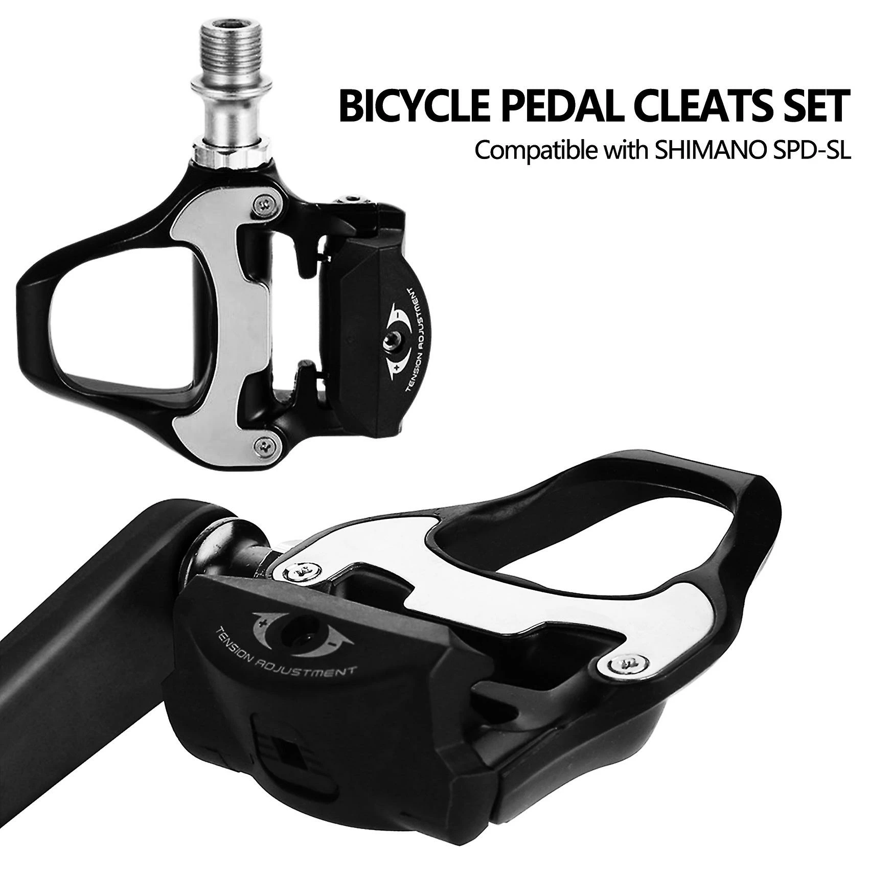 Unbranded Vélo De Route Vélo Pédales Autobloquantes Pour Spd Sl Road Bike Clipless Pédales – Image 3