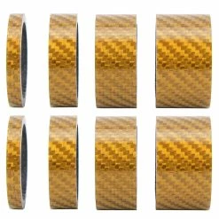 Gegong 2 Set Carbon Fiber 5/10/15/20mm Bicycle Headset Front Fork Spacer Stem Bike Washergold