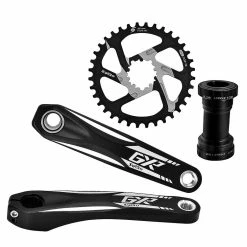 Unbranded Crankset Mountain Bike Crank Arm Set Single Speed 170mm Crankset
