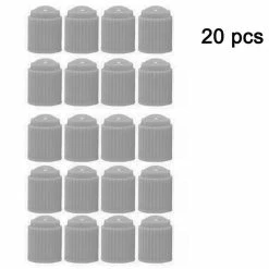 Alisili 20pcs Bicycle Valve Tire Caps Plastic Dustproof Valve Caps Dust Cover For Auto Bike Motorcycle Truck Air Nozzle Cap Accessories