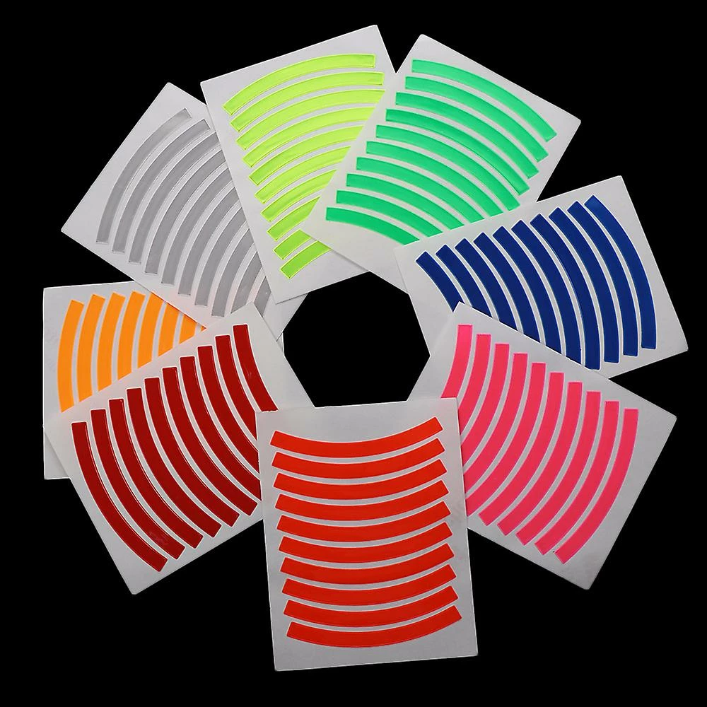 Alisili 10 Pcs Children's Balance Bike Reflective Sticker Waterproof Wheel Decals Tire Applique Tape Safety Stickers Bicycle Accessories – Image 2