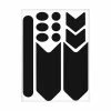 Unbranded Bike Frame Protector Sticker Tape Bicycle Protect Cover Noir