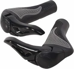 Unbranded Ergonomique Mountain Road Bike Bicycle Horn Anti-slip Silicon Handlebar Grips (Noir) (1pcs)