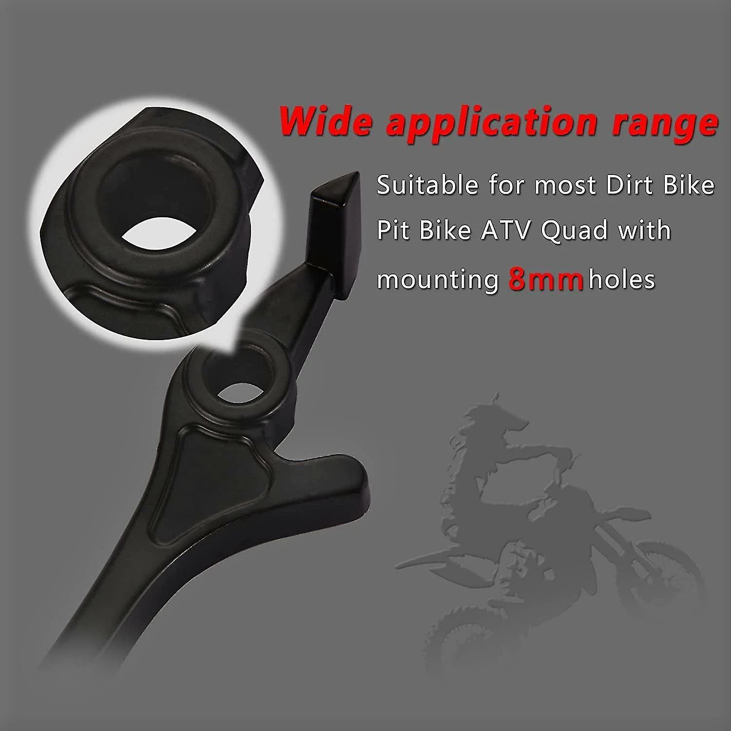 Unbranded 178mm Gauche Hydraulique Frein Frein Levier De Remplacement Pour 50cc 70cc 90cc 110cc 125cc Chinois Dirt Bike Noir1pcs – Image 4