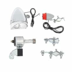 Unbranded Bicycle Dynamo Lights Set Phare Arrière Led Bicycle Light Motorized Bike Friction Dynamo Gene