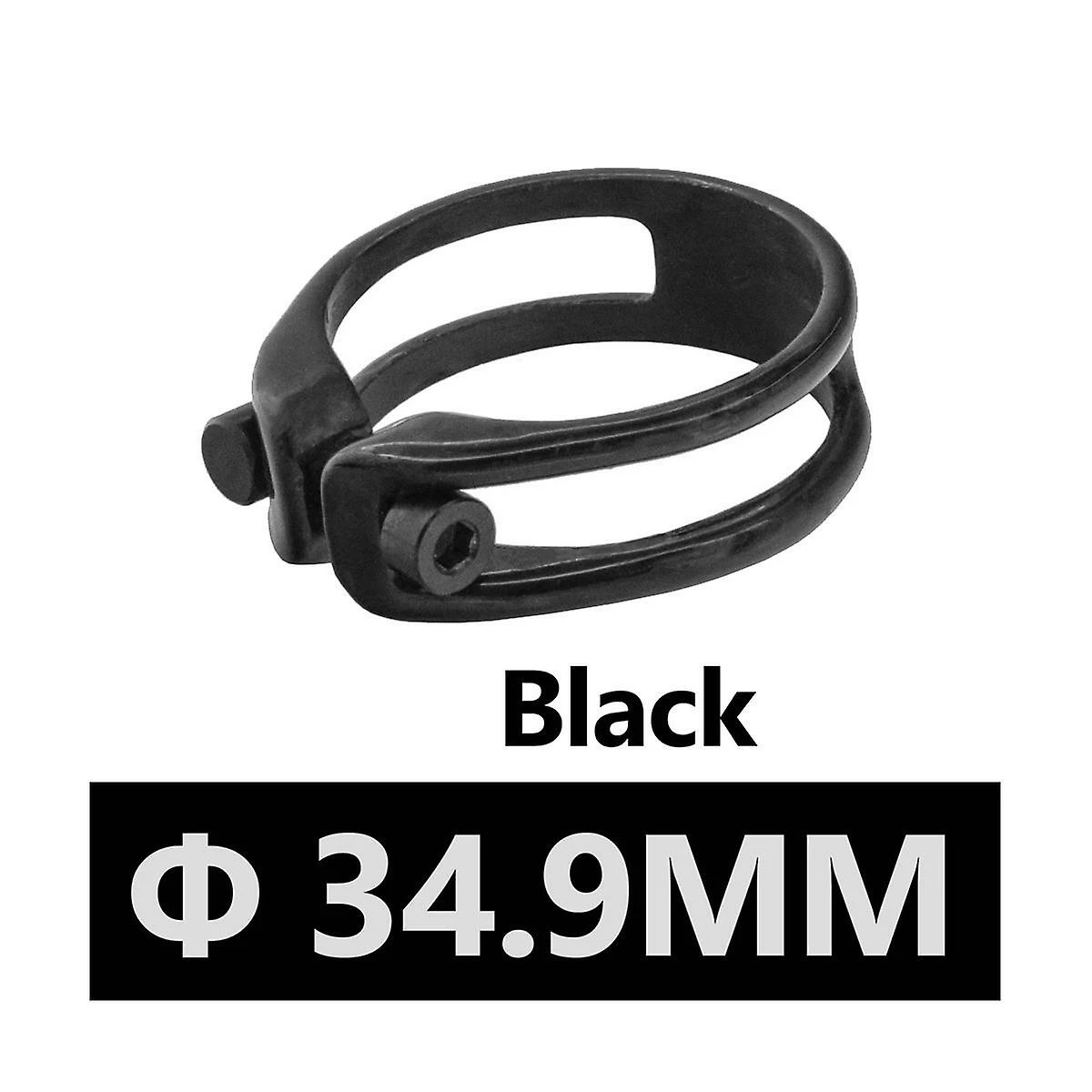 Unbranded 6g Fibre De Carbone Tiges De Siège De Vélo Clamp Mountain Bike Seatposts Pince 34.9mm Super Light Bicycle Ac – Image 2