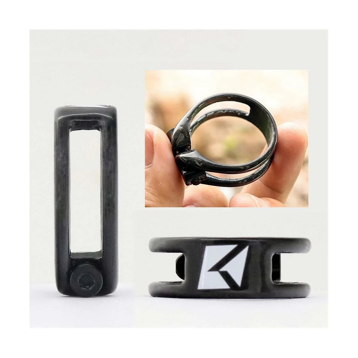 Unbranded 6g Fibre De Carbone Tiges De Siège De Vélo Clamp Mountain Bike Seatposts Pince 34.9mm Super Light Bicycle Ac – Image 5